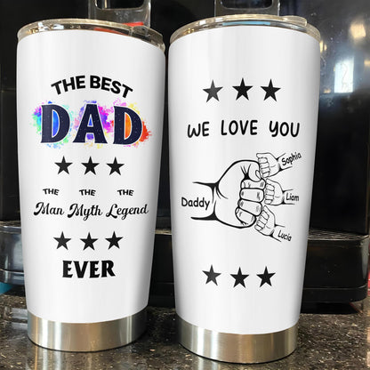 The Best Dad The Man Myth Legend Ever, Stars, Color Splash