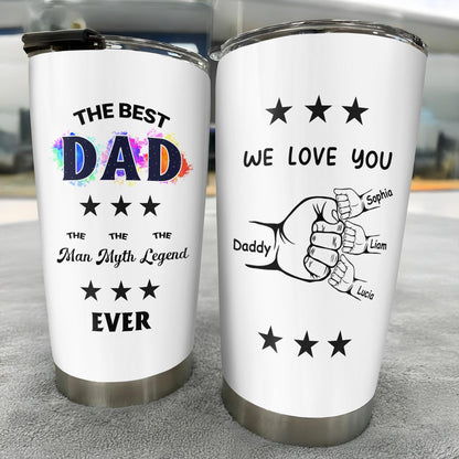 The Best Dad The Man Myth Legend Ever, Stars, Color Splash