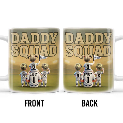 Daddy Squad Go Dad With Children in Soccer Jerseys