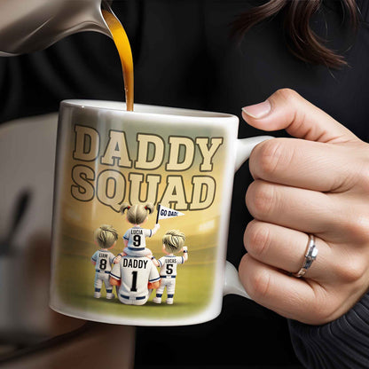 Daddy Squad Go Dad With Children in Soccer Jerseys