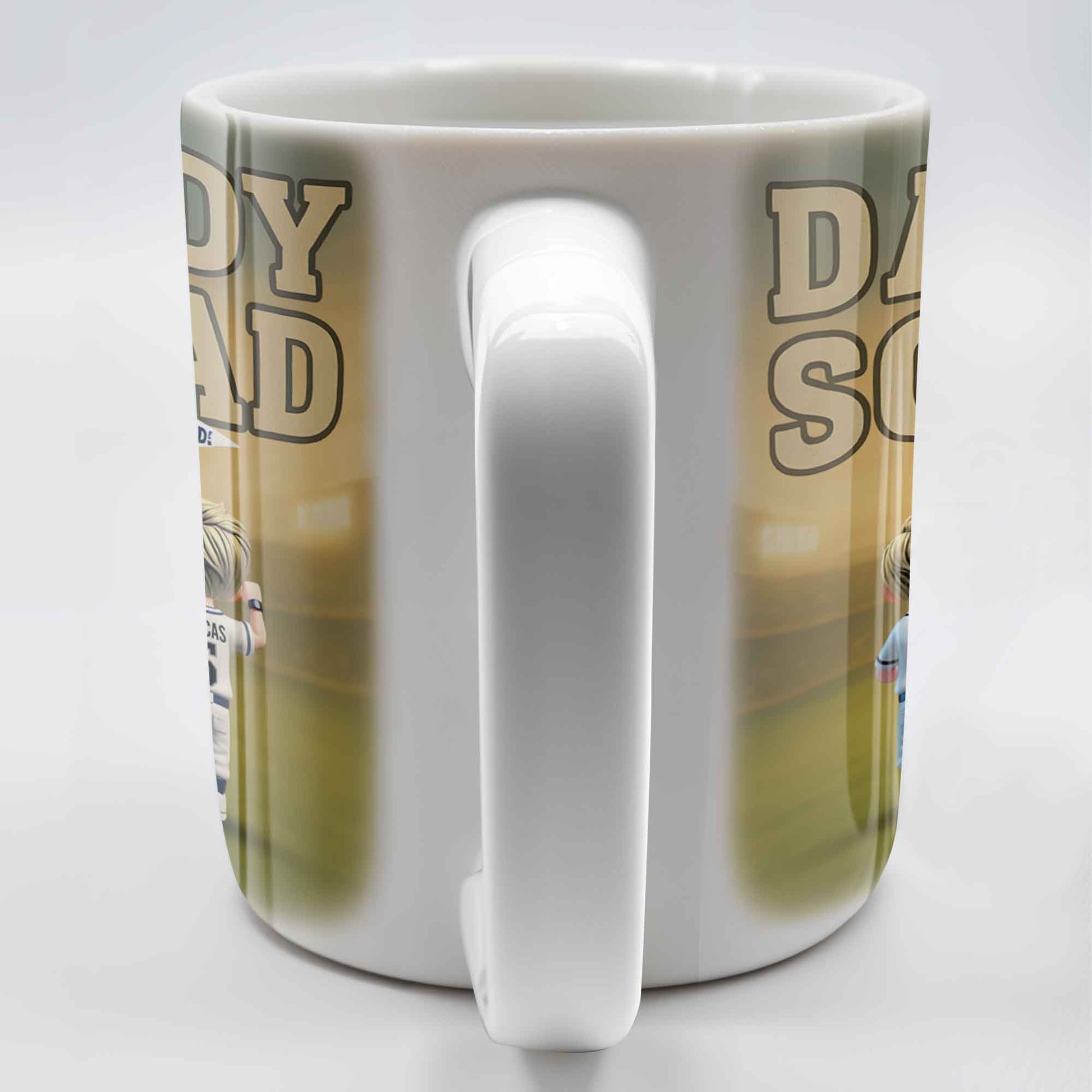 Daddy Squad Go Dad With Children in Soccer Jerseys