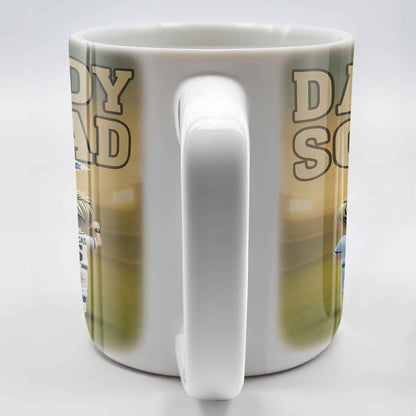 Daddy Squad Go Dad With Children in Soccer Jerseys