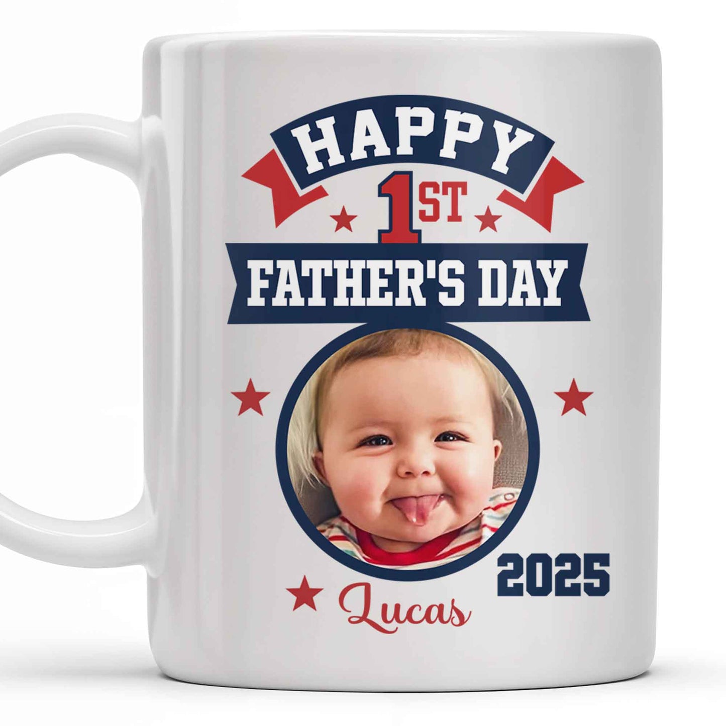To My Dad, Sneaker And Super Dad Badge - Personalized Custom Coffee Mug - DAD230_MG