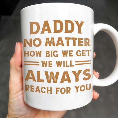 Daddy No Matter How Big We Get, Colorful Footprints