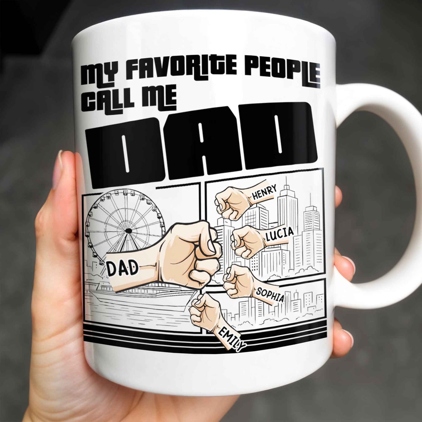 My Favorite People Call Me Dad, Cityscape Design