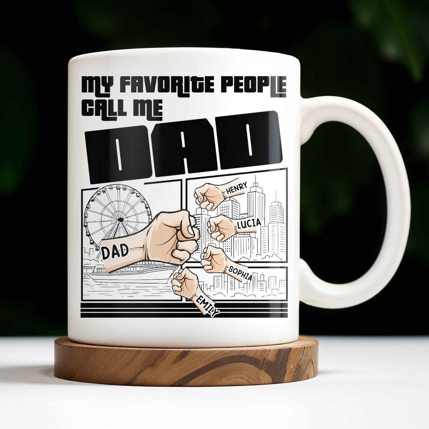 My Favorite People Call Me Dad, Cityscape Design