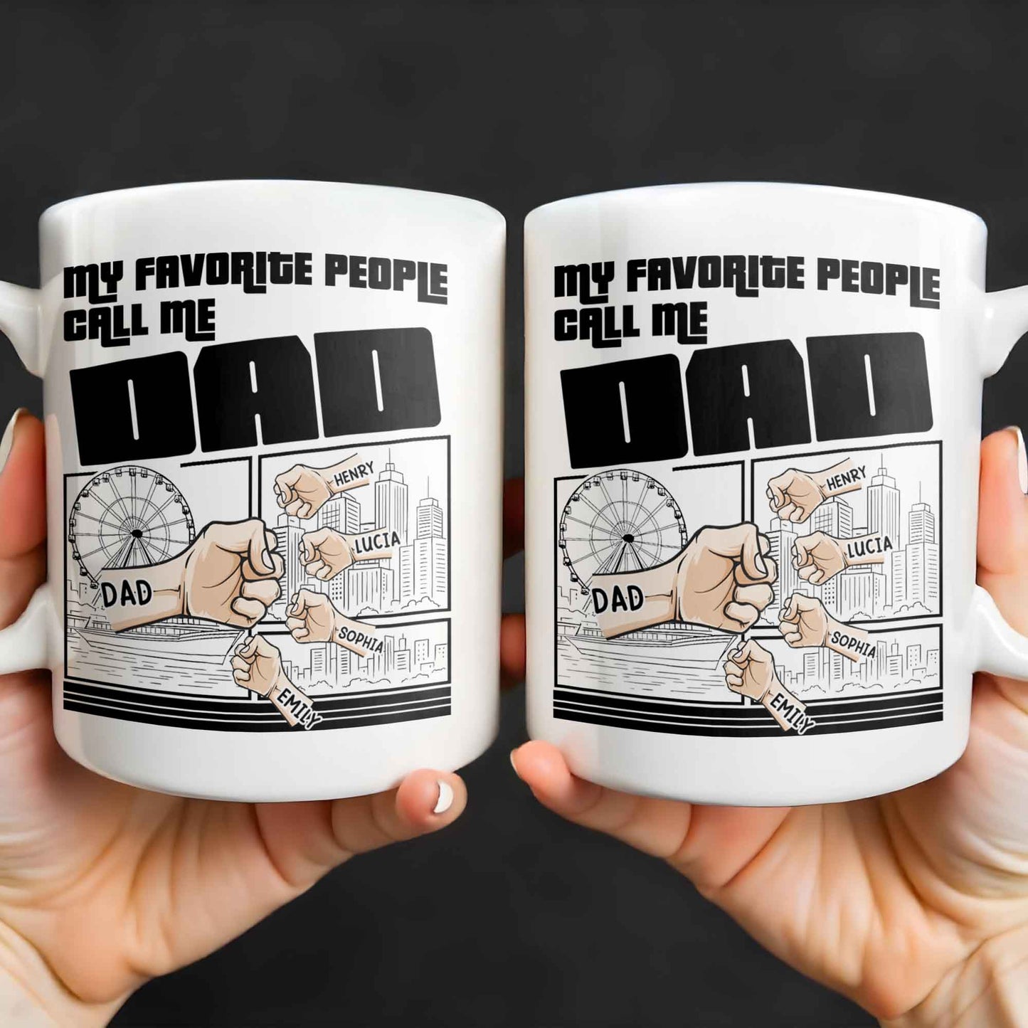 My Favorite People Call Me Dad, Cityscape Design