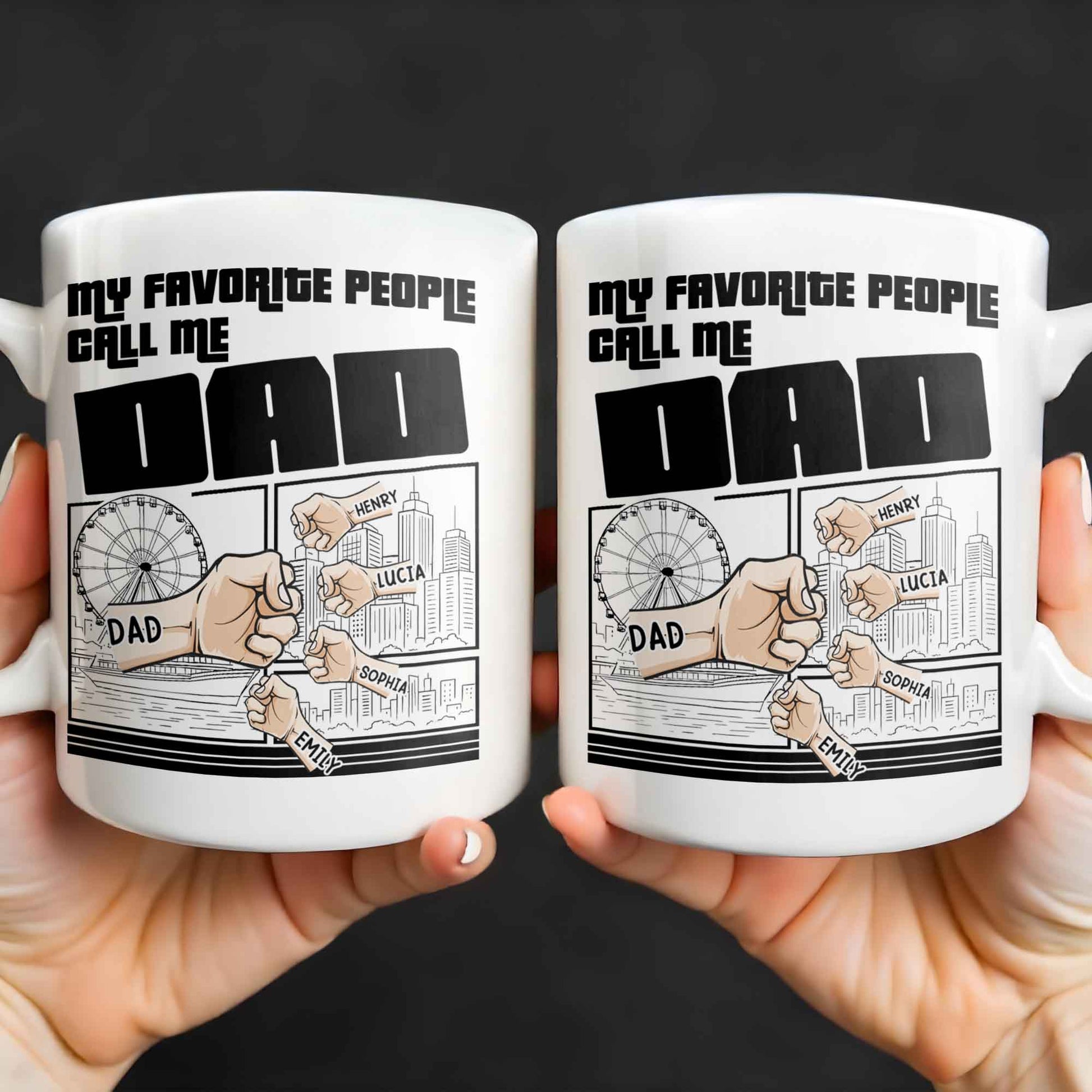 My Favorite People Call Me Dad, Cityscape Design