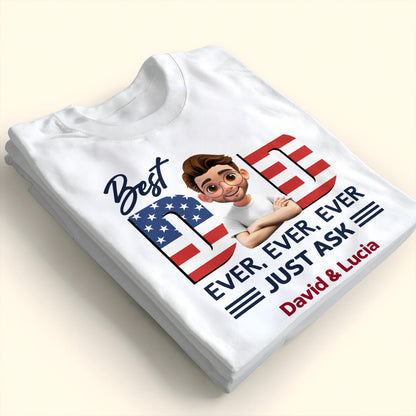 Best Dad Ever With American Flag