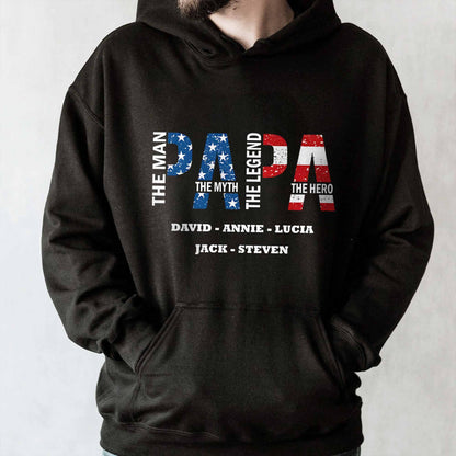 The Man The Myth The Legend The Hero With Stars And Stripes