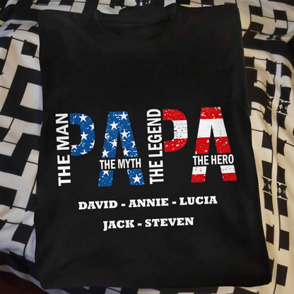 The Man The Myth The Legend The Hero With Stars And Stripes