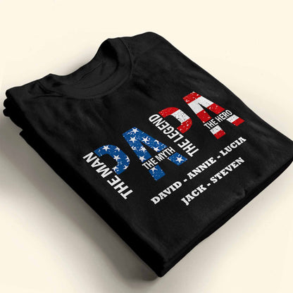 The Man The Myth The Legend The Hero With Stars And Stripes