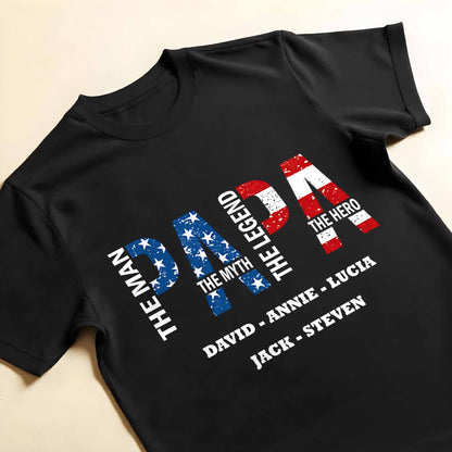 The Man The Myth The Legend The Hero With Stars And Stripes