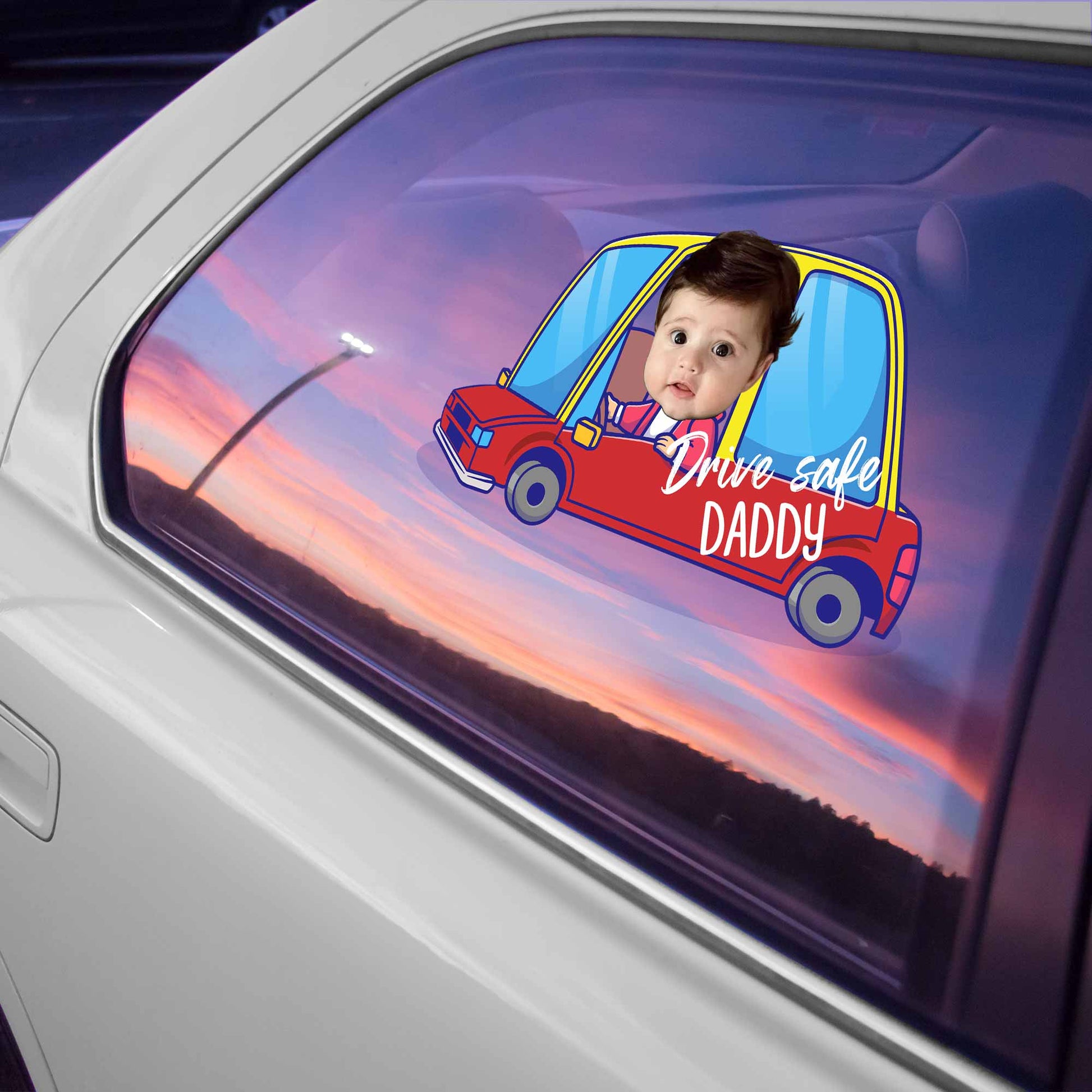 Drive Safe Daddy Car And Baby Decal
