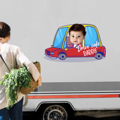 Drive Safe Daddy Car And Baby Decal