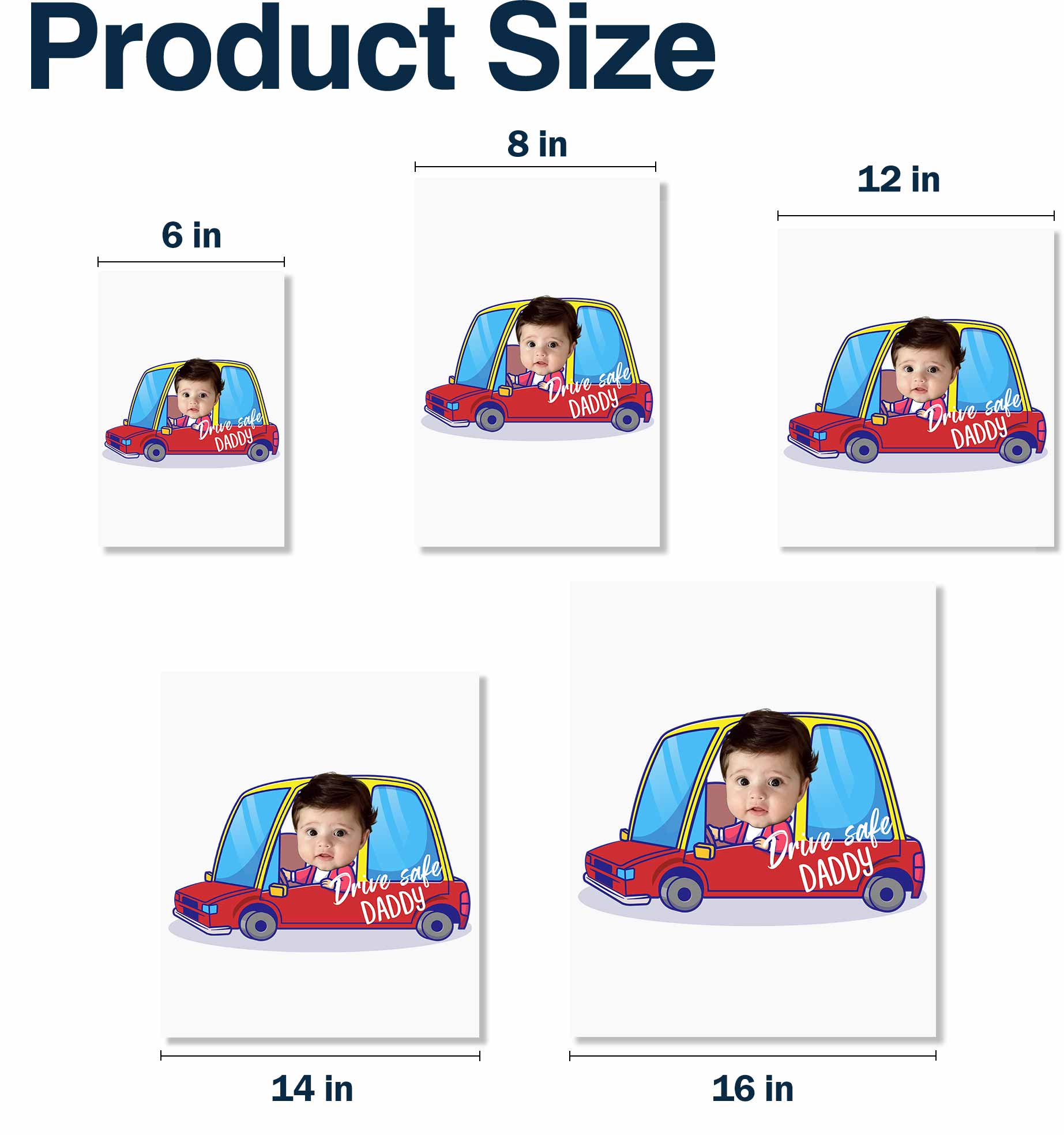 Drive Safe Daddy Car And Baby Decal