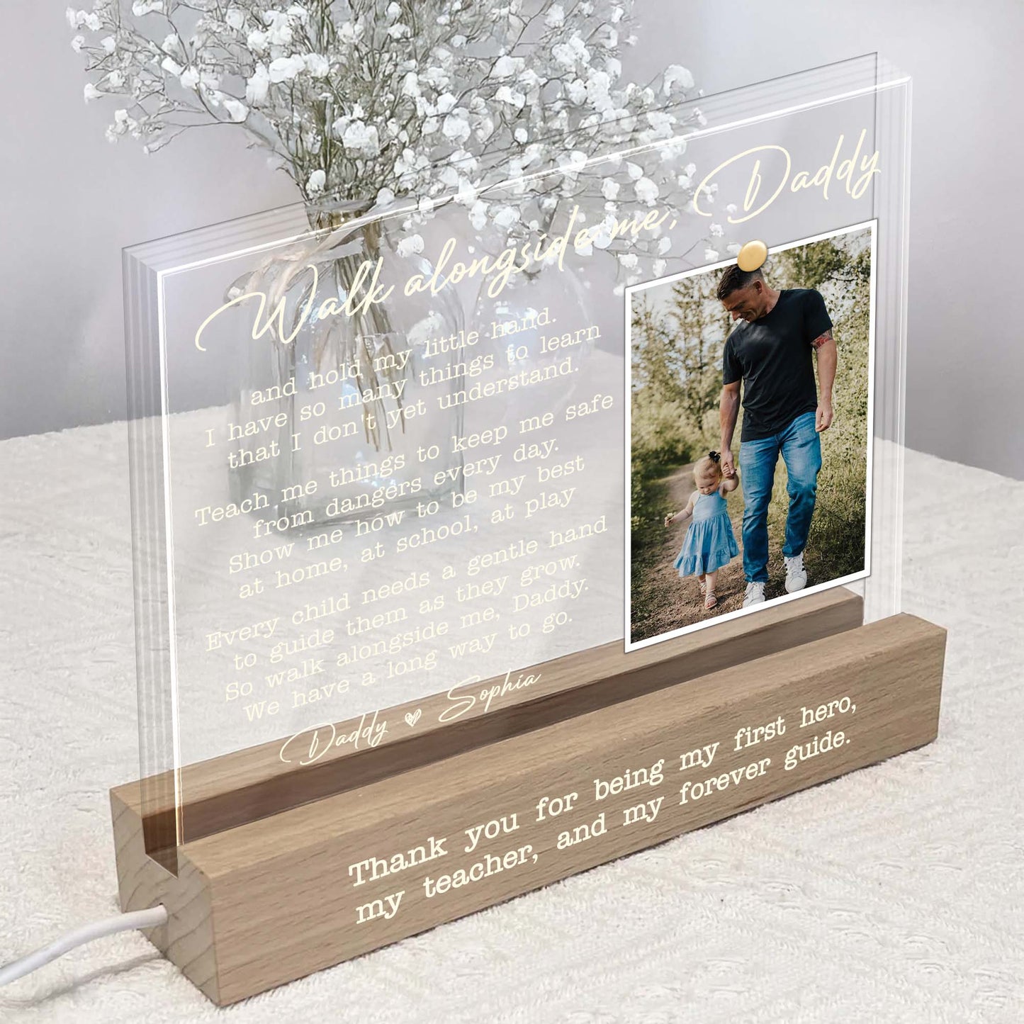 Walk Alongside Me, Daddy Thank You For Being My Hero