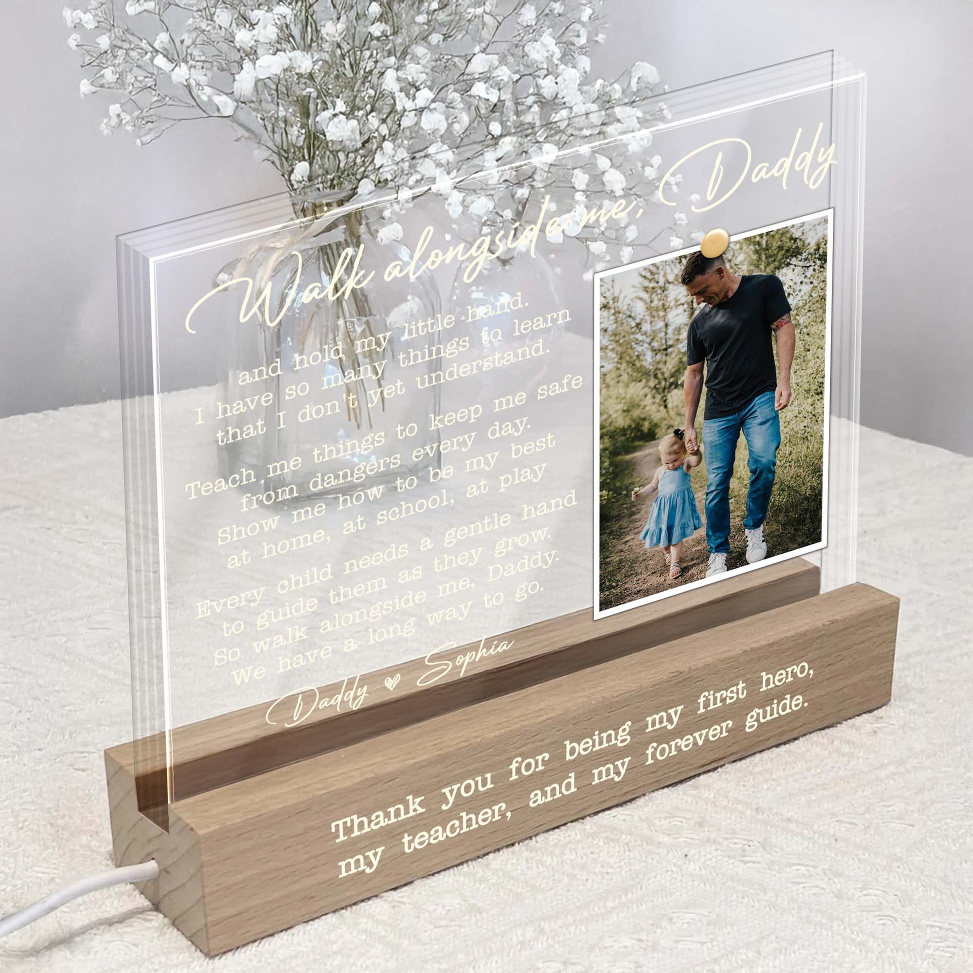 Walk Alongside Me, Daddy Thank You For Being My Hero