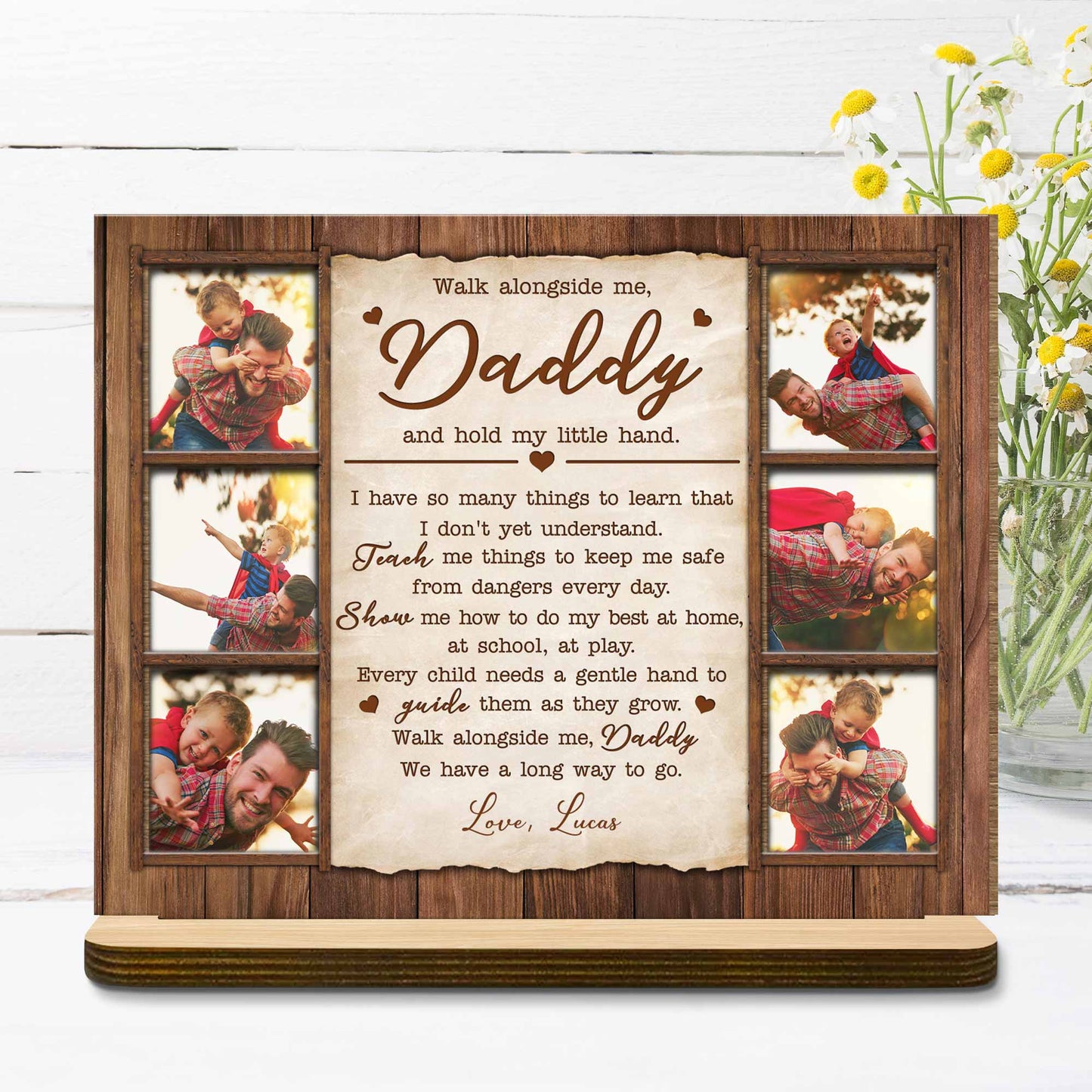 Walk Alongside Me, Daddy And Hold My Little Hand