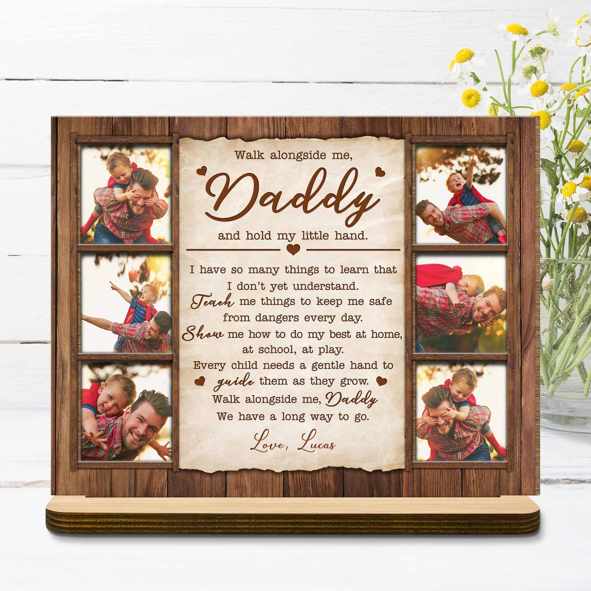 Walk Alongside Me, Daddy And Hold My Little Hand