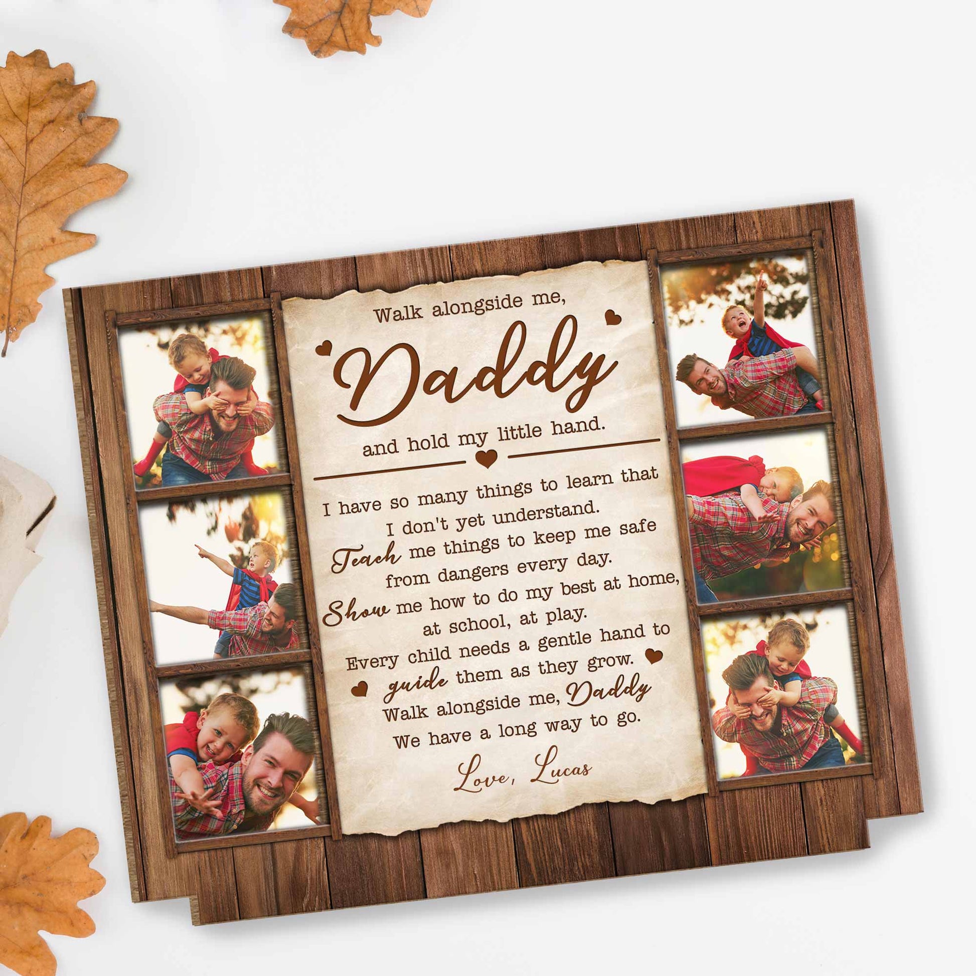 Walk Alongside Me, Daddy And Hold My Little Hand