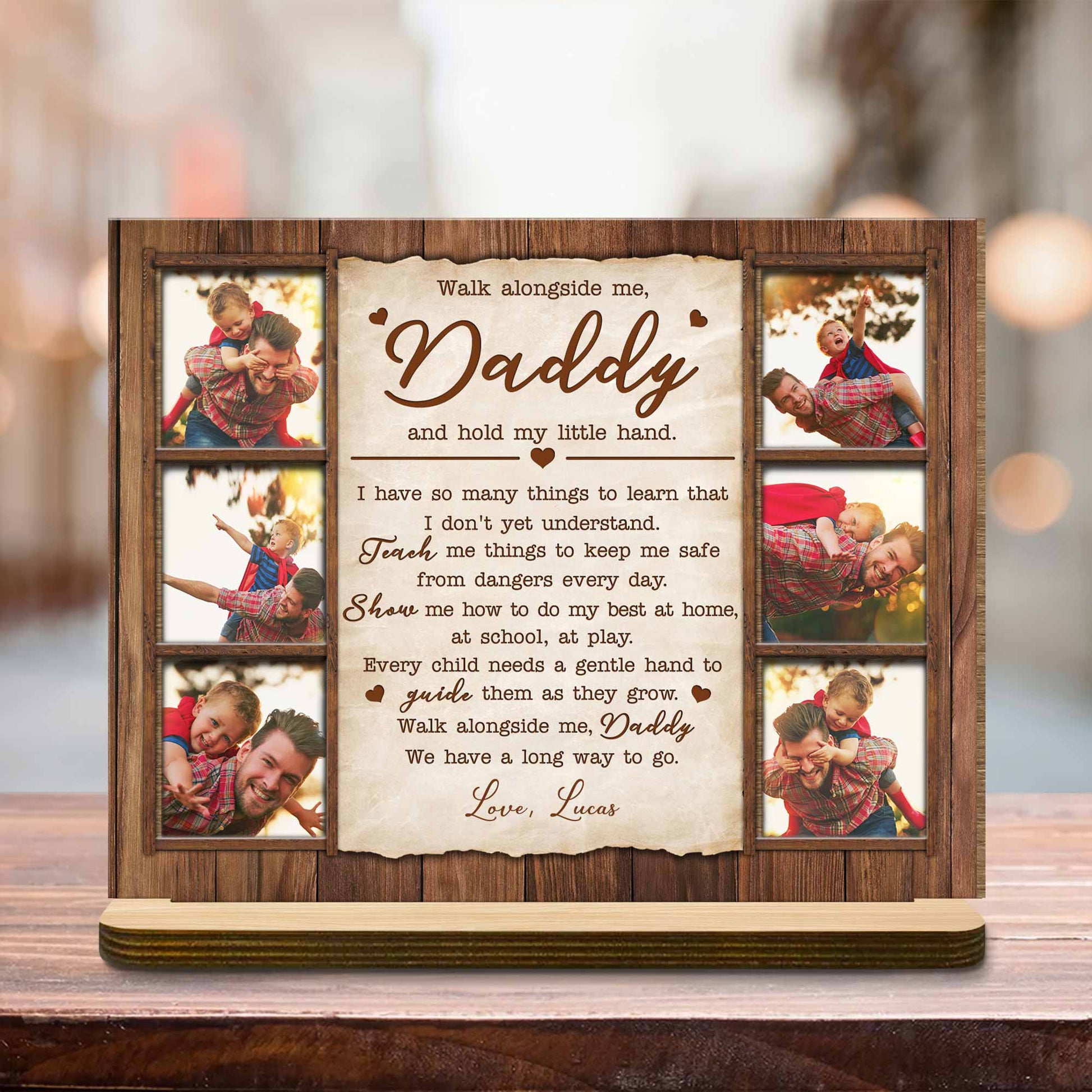 Walk Alongside Me, Daddy And Hold My Little Hand