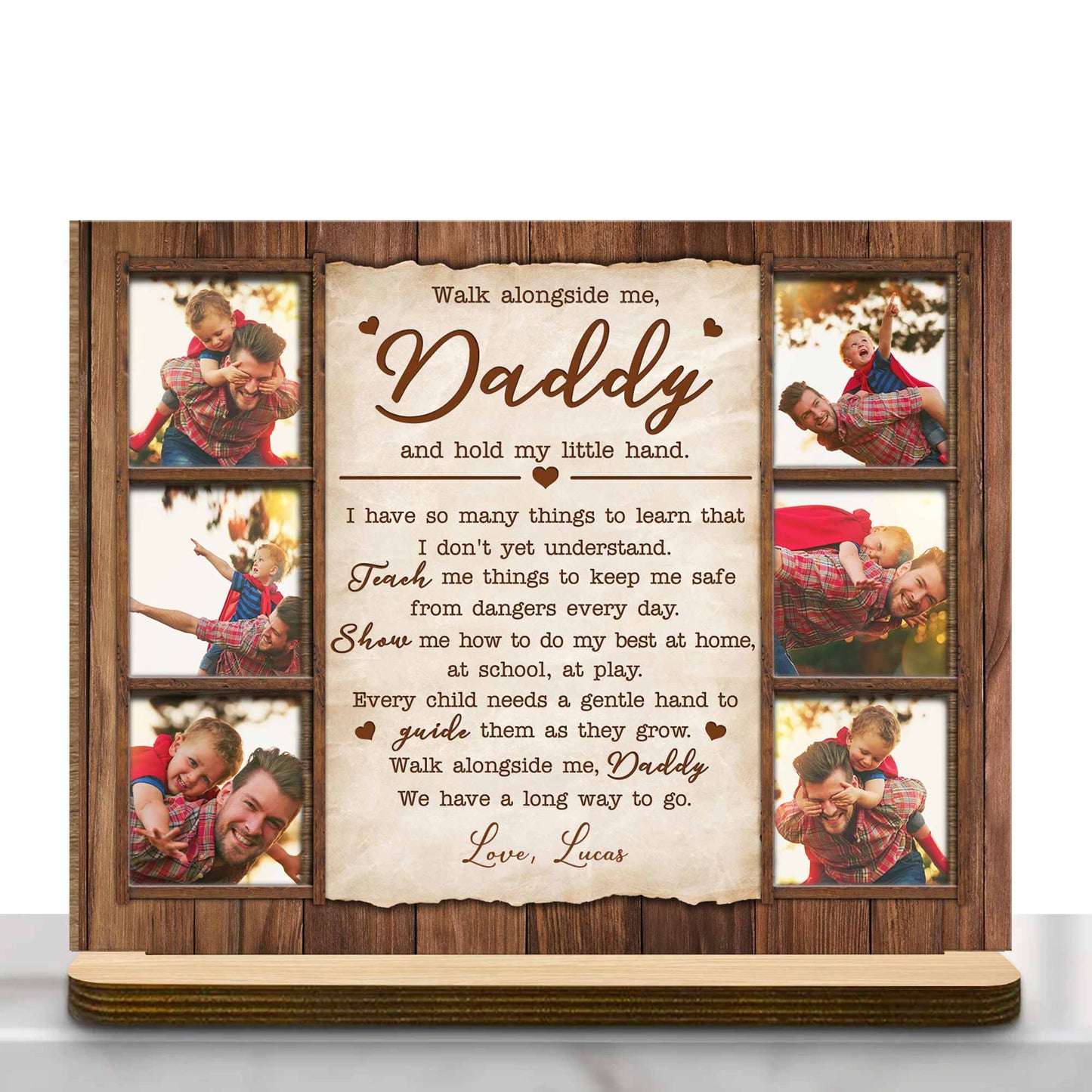 Walk Alongside Me, Daddy And Hold My Little Hand