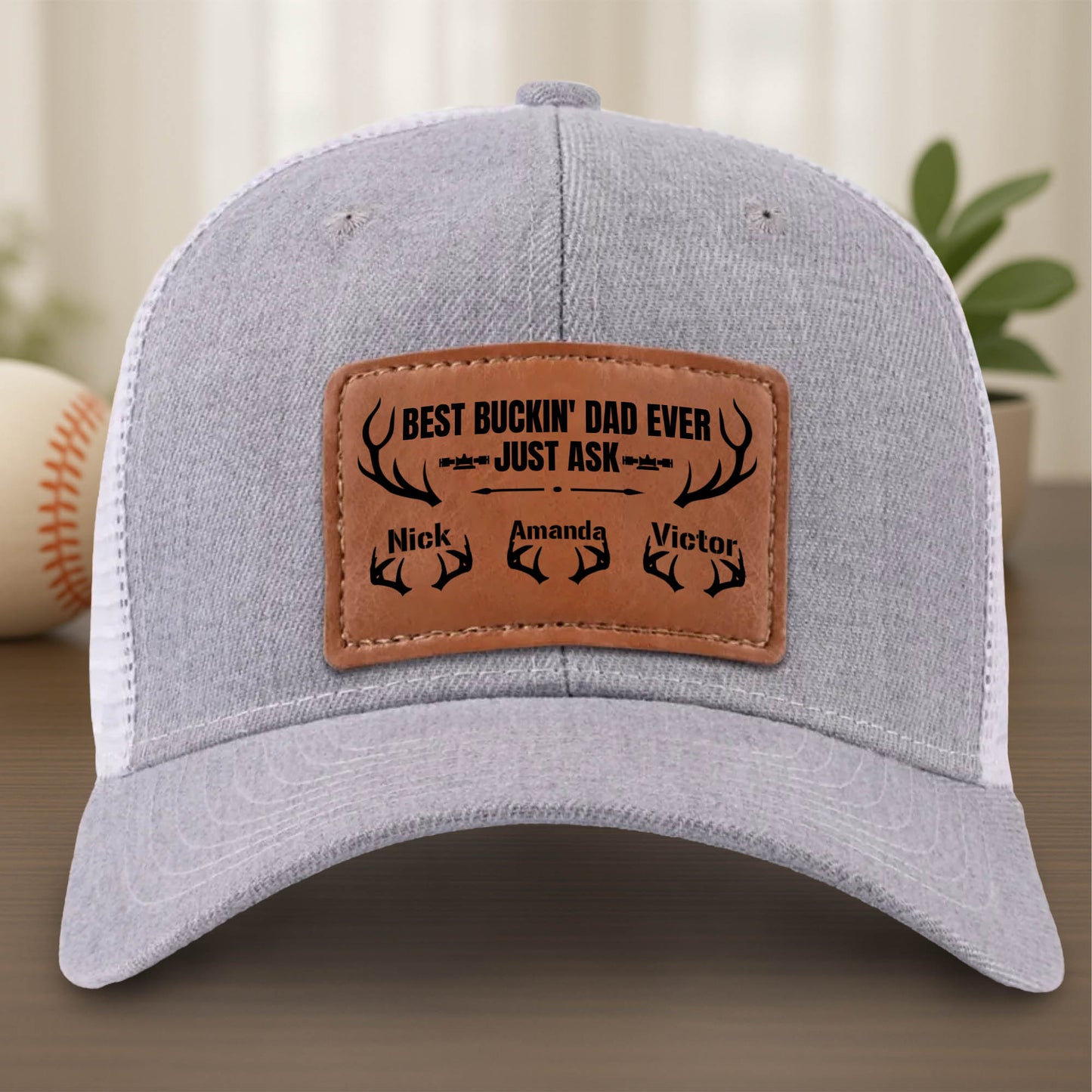 Best Buckin' Dad Ever Just Ask With Antlers