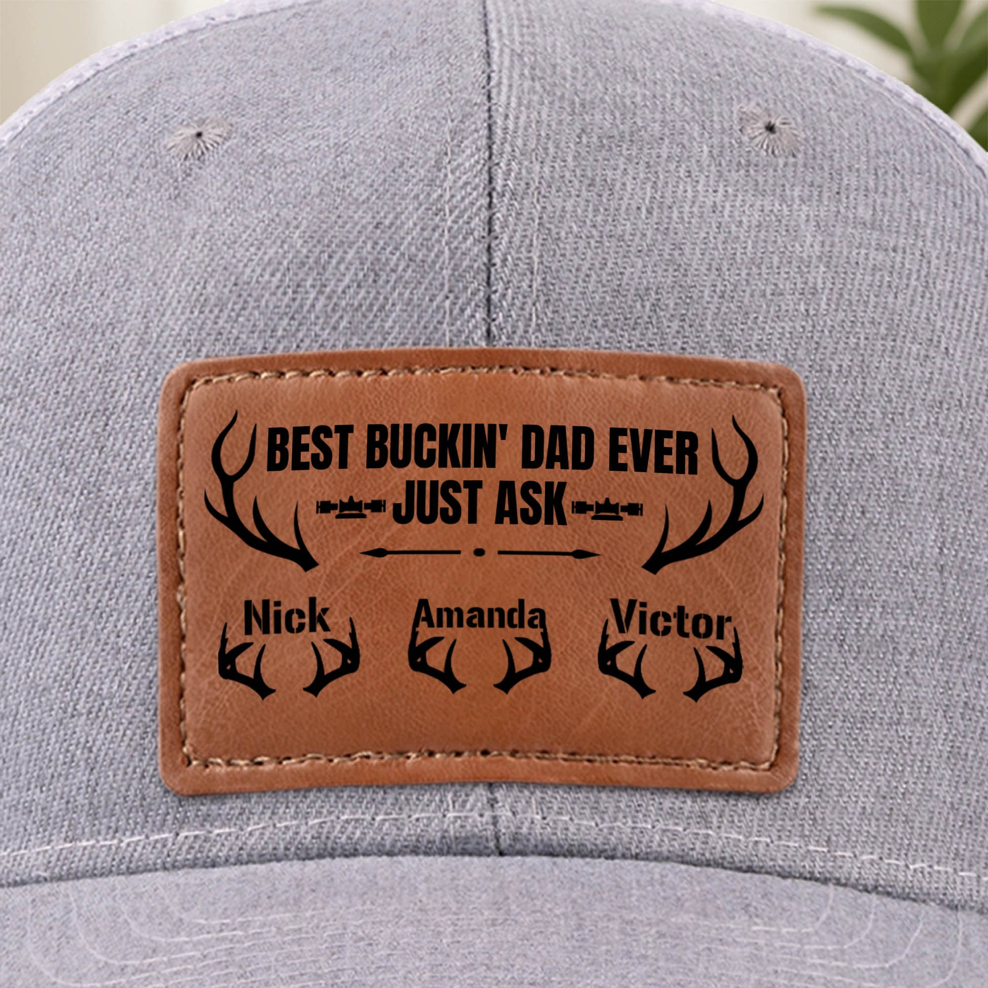 Best Buckin' Dad Ever Just Ask With Antlers