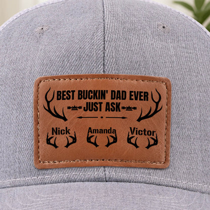 Best Buckin' Dad Ever Just Ask With Antlers
