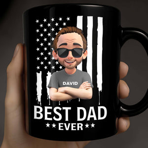 Best Dad Ever With Stars And Stripes