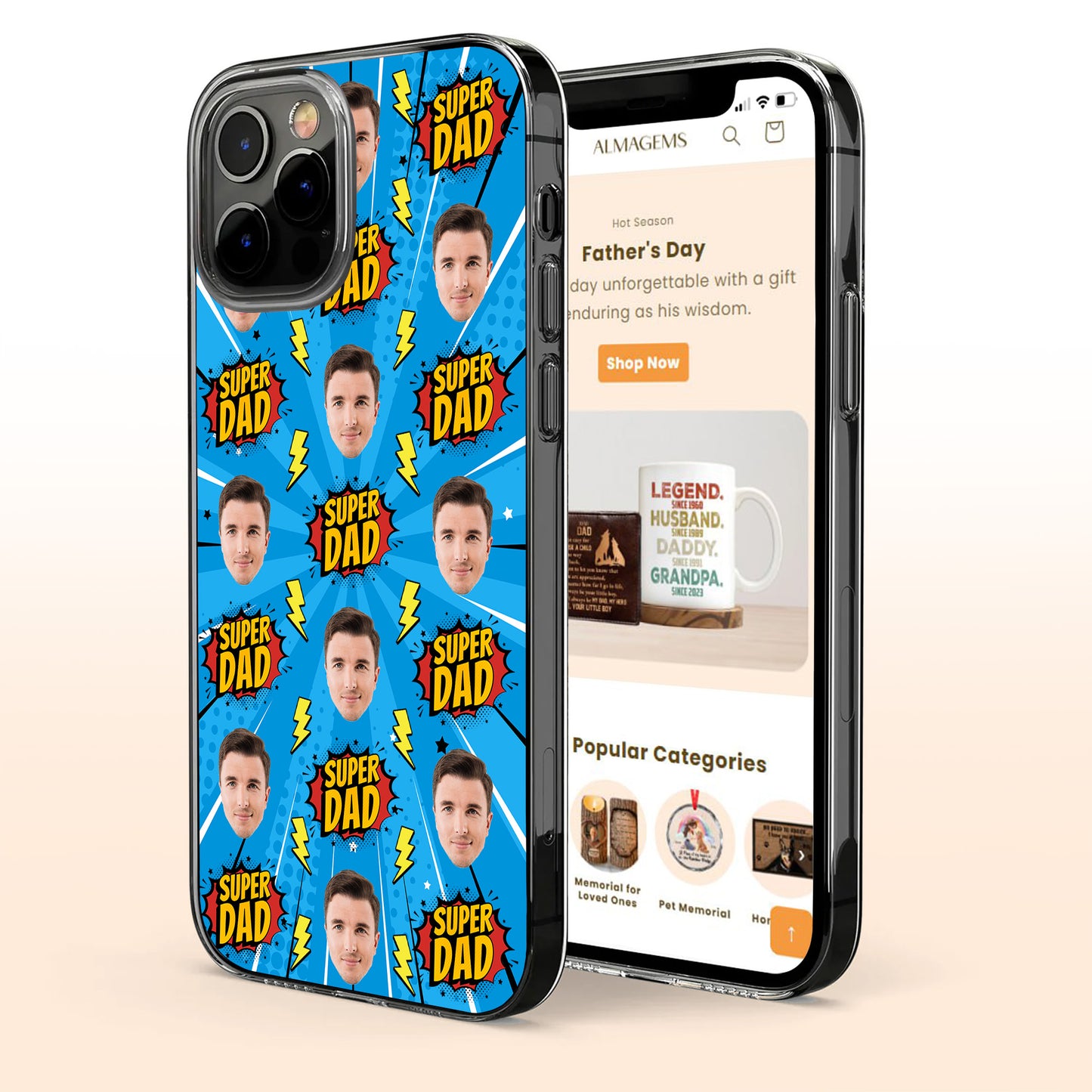 Super Dad Comics Style Design