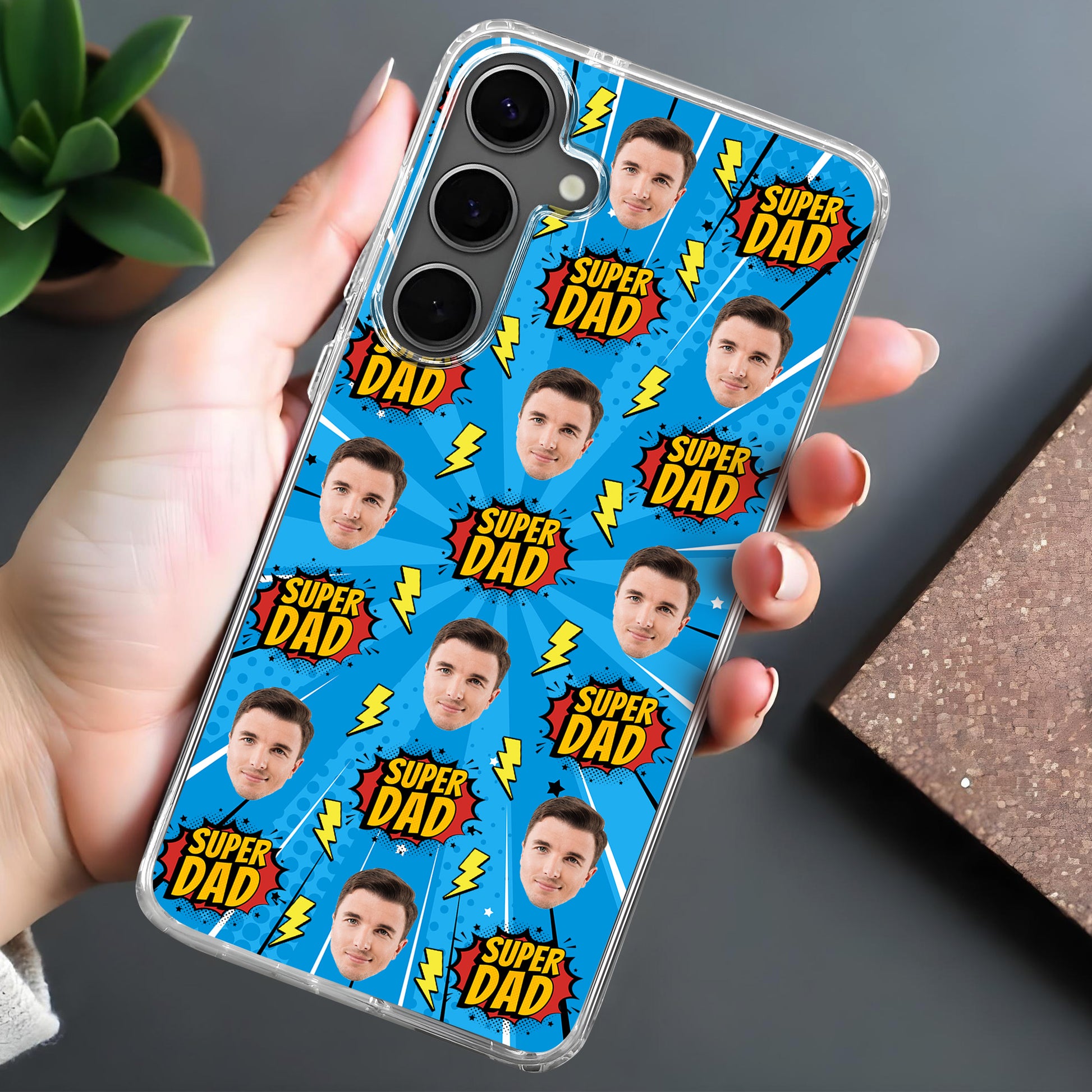 Super Dad Comics Style Design