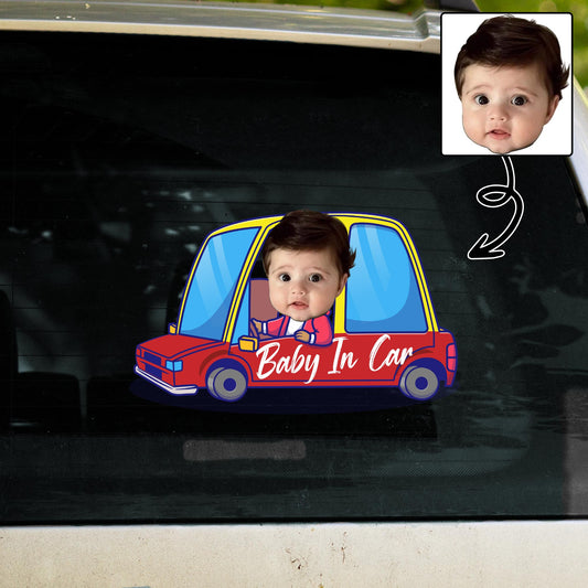 Baby In Car Decal Design