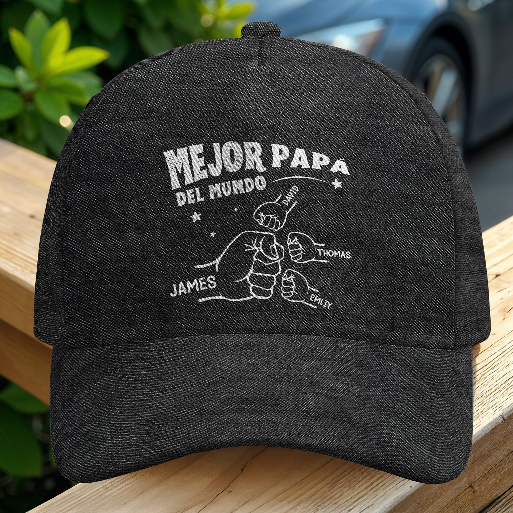 Mejor Papa Del Mundo Thumbs Up Cap