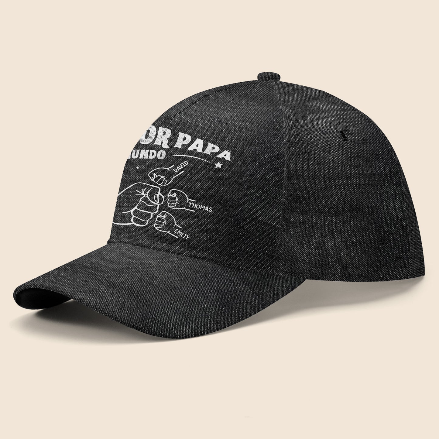 Mejor Papa Del Mundo Thumbs Up Cap