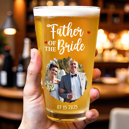 Father Of The Bride With Wedding Attire And Hearts