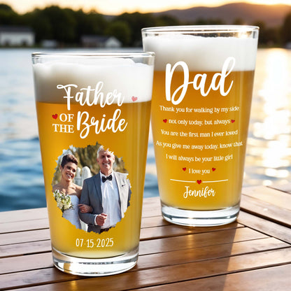 Father Of The Bride With Wedding Attire And Hearts