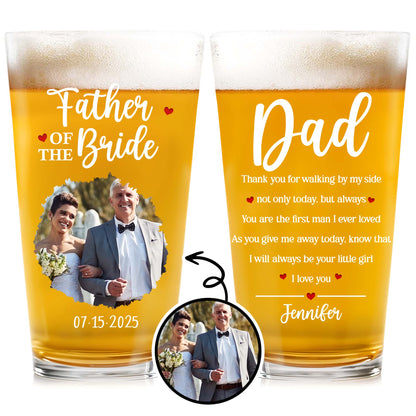 Father Of The Bride With Wedding Attire And Hearts