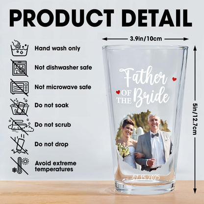 Father Of The Bride With Wedding Attire And Hearts