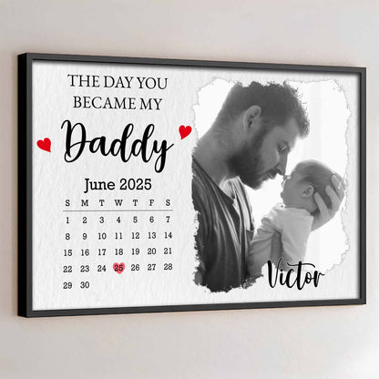 The Day You Became My Daddy, Calendar and Heart Design
