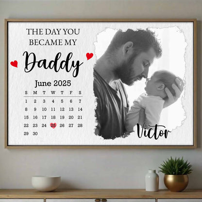 The Day You Became My Daddy, Calendar and Heart Design