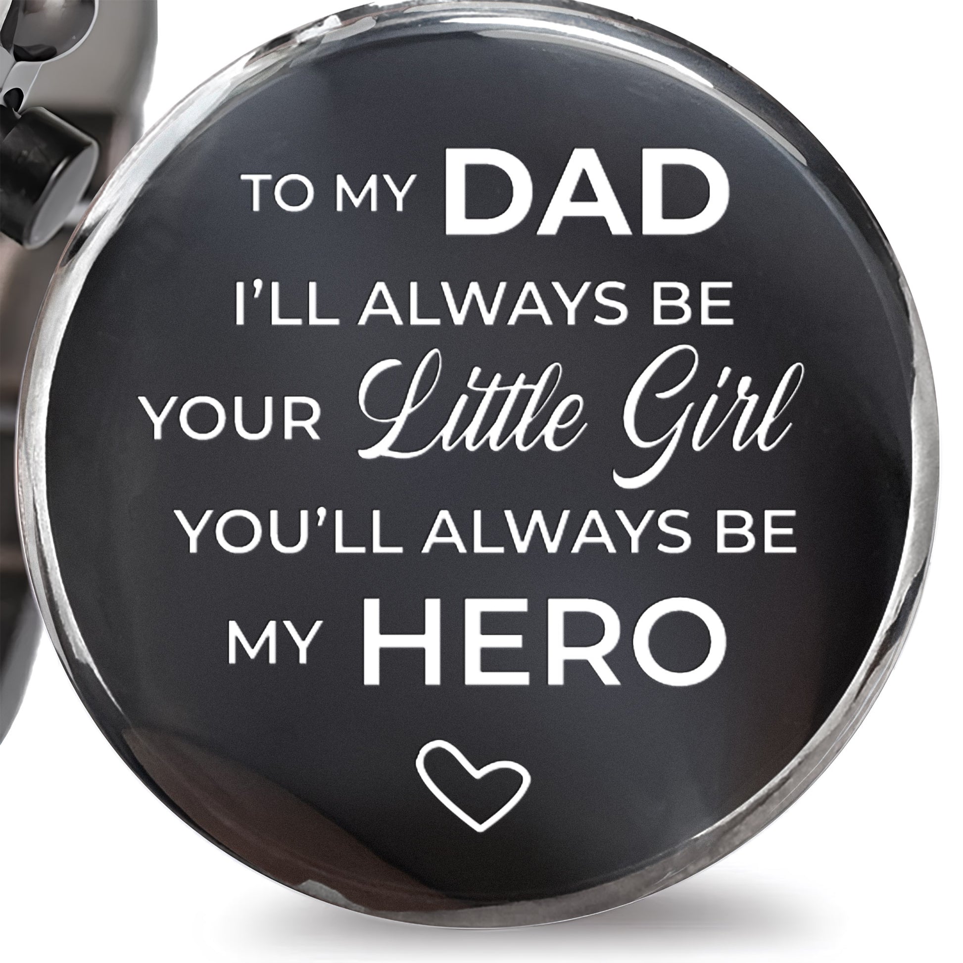 To My Dad, Always My Hero, Heart and Wooden Texture Design