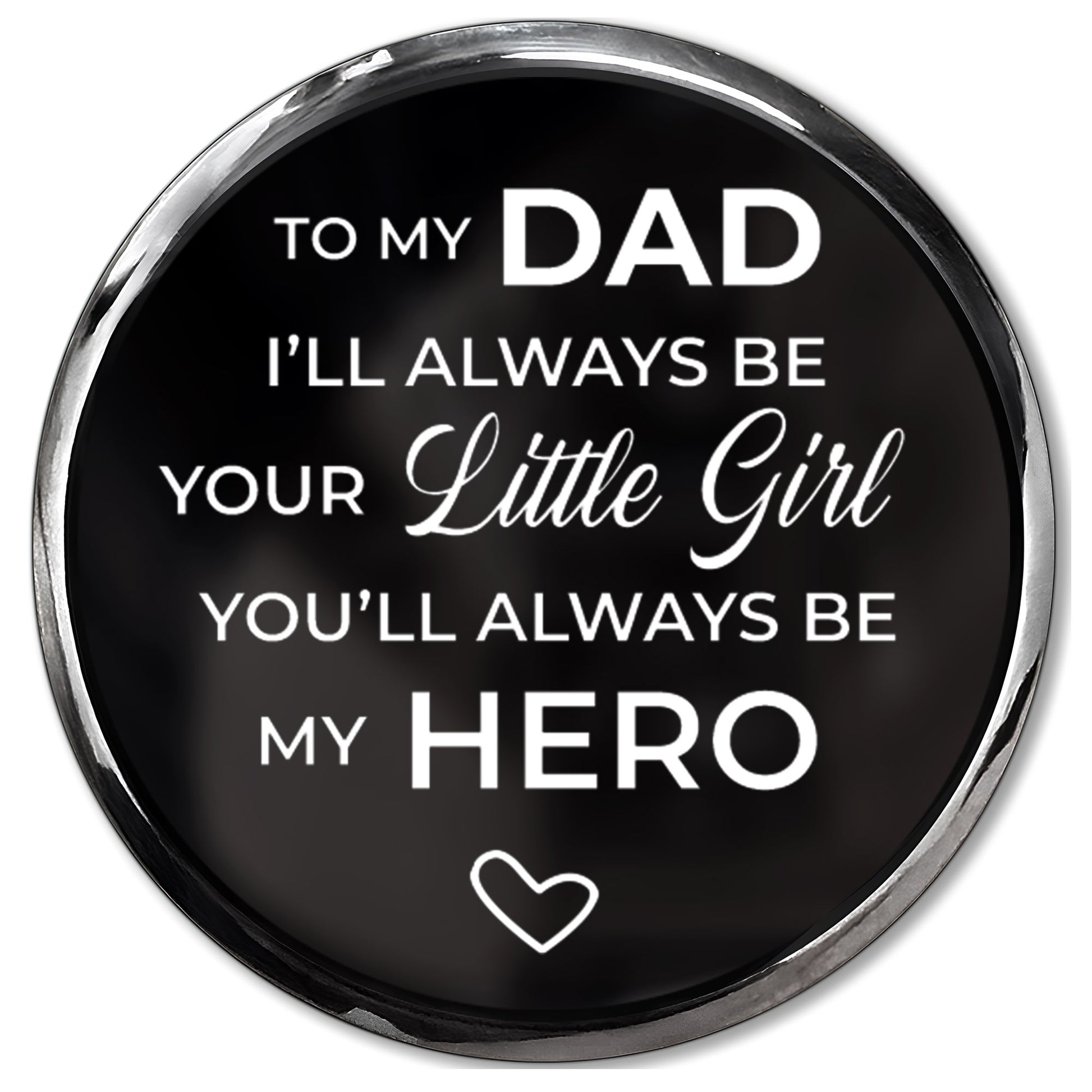 To My Dad, Always My Hero, Heart and Wooden Texture Design