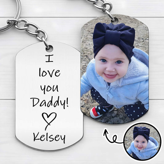 I Love You Daddy With Custom Baby Photo
