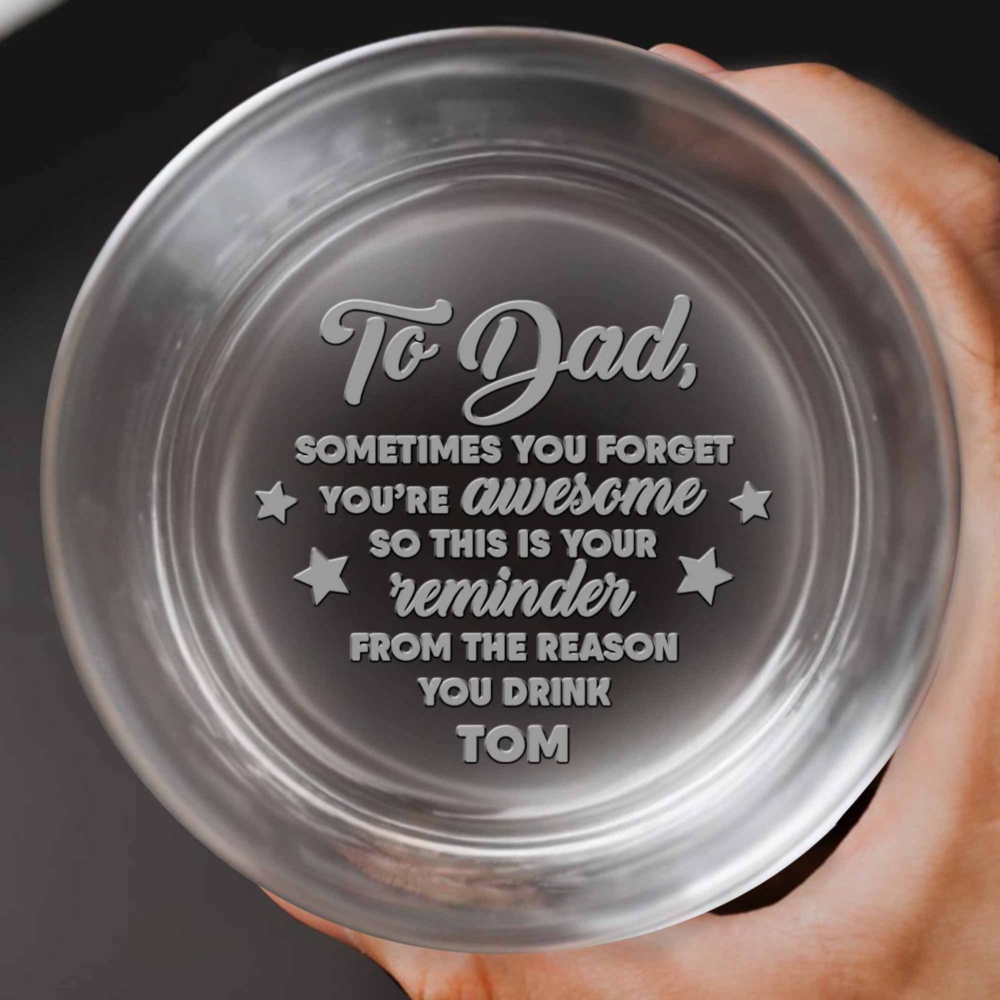 To Dad, Reminder You're Awesome, Stars Design
