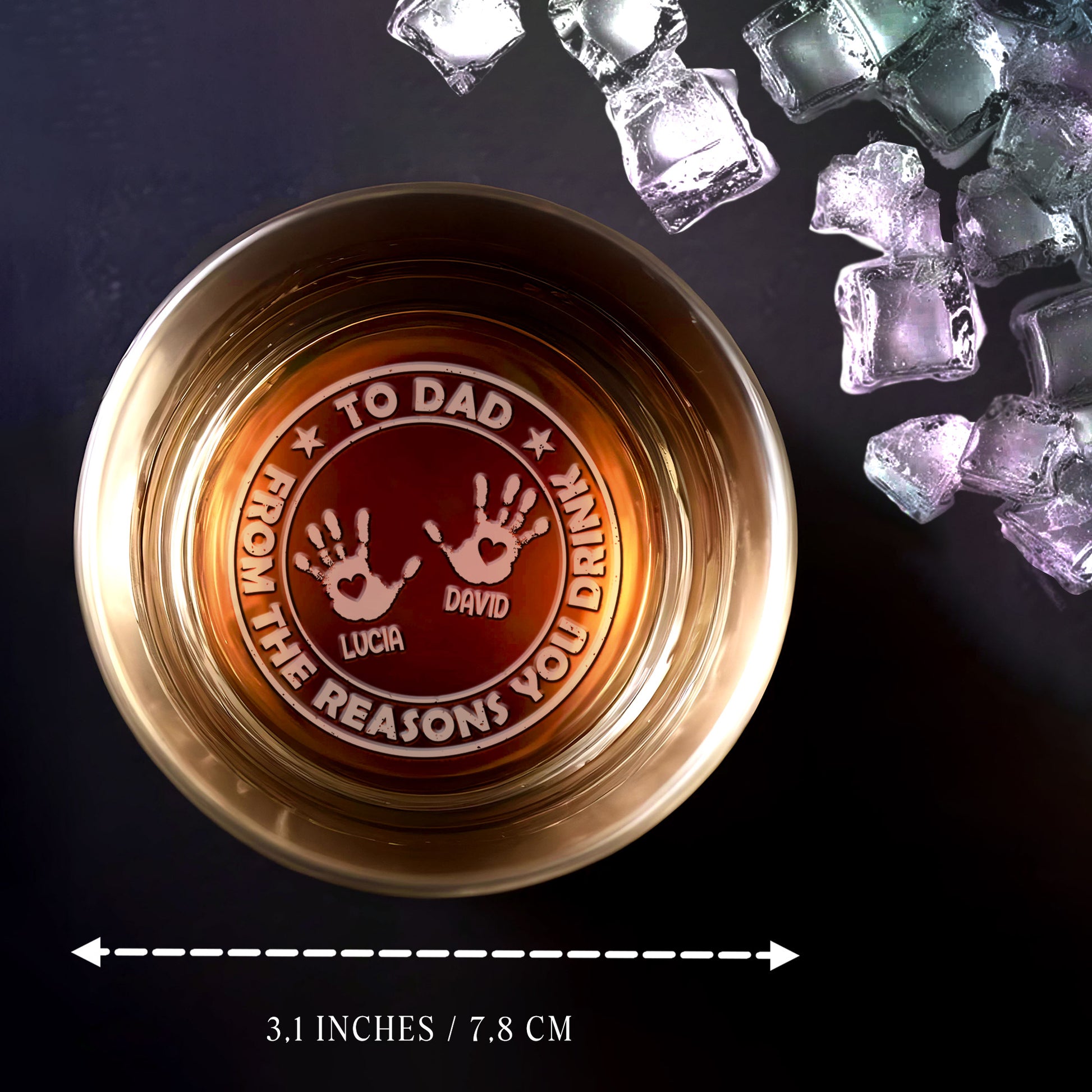 To Dad From The Reasons You Drink Featuring Handprints