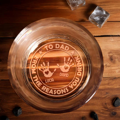 To Dad From The Reasons You Drink Featuring Handprints