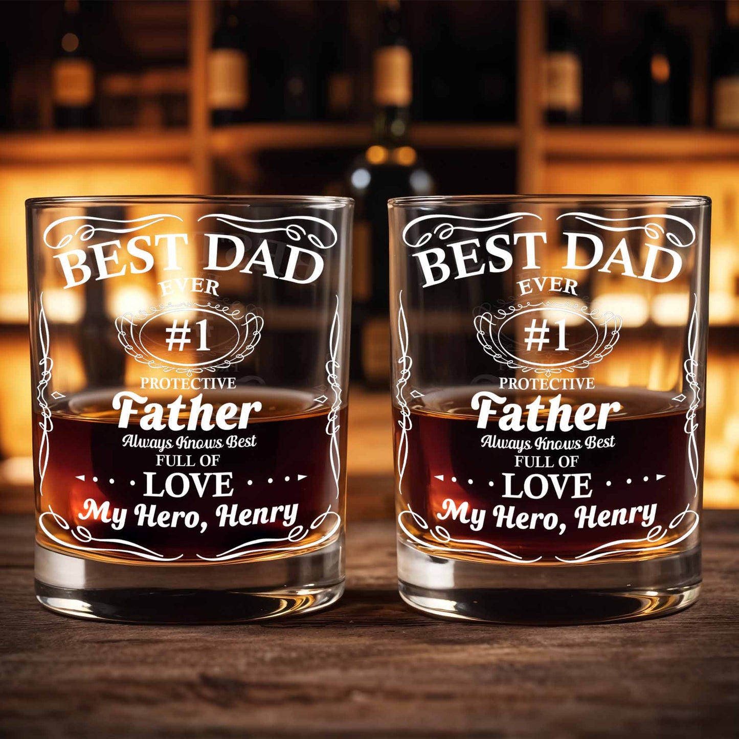 Best Dad Ever Trophy And Heart Design