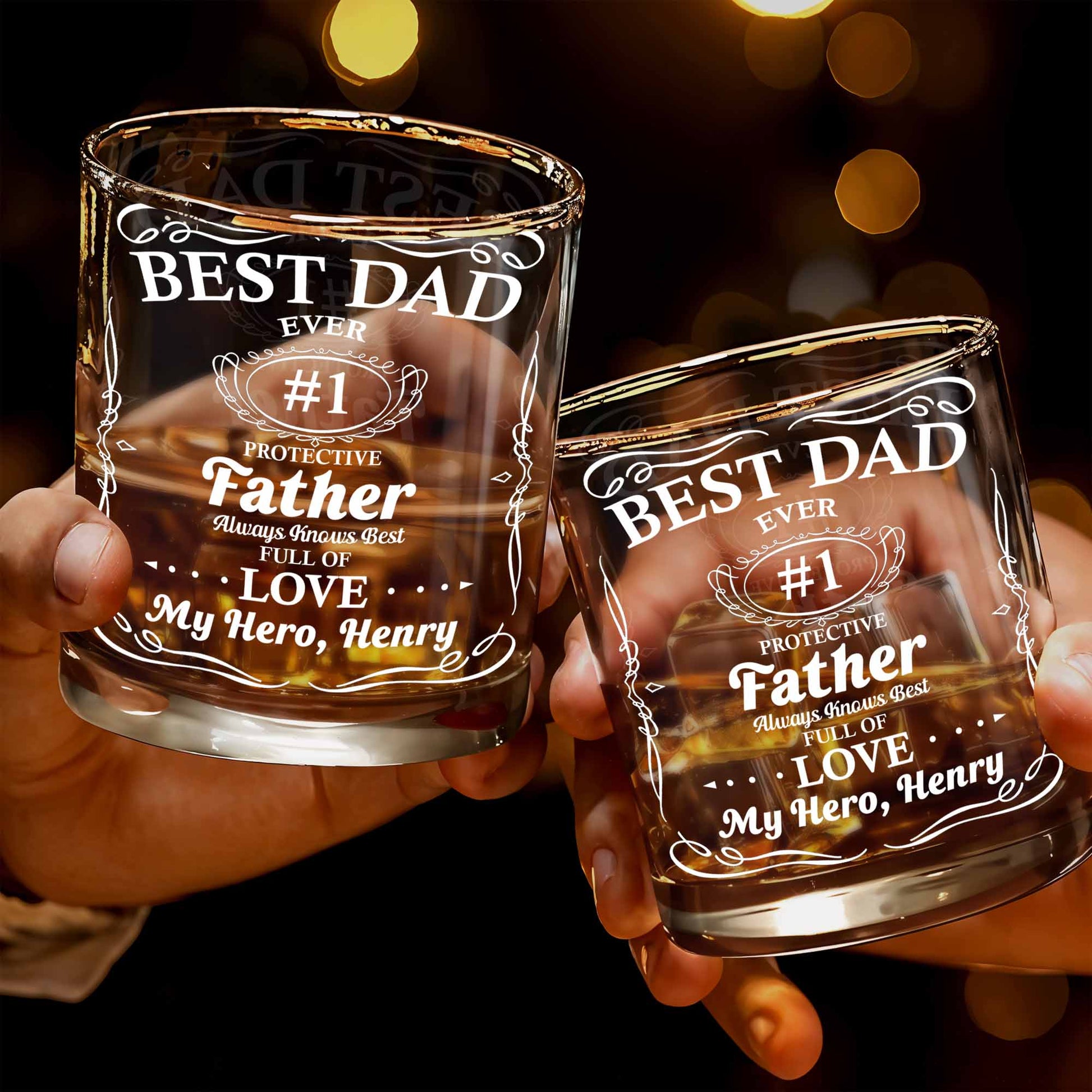 Best Dad Ever Trophy And Heart Design